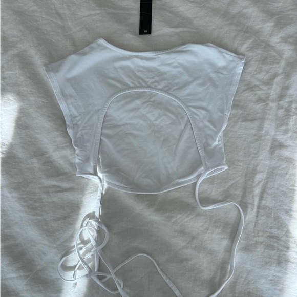 SMALL SIZE ZERO WHITE Indah Hale top and Jessie string pant in WHITE - Picture 13 of 14